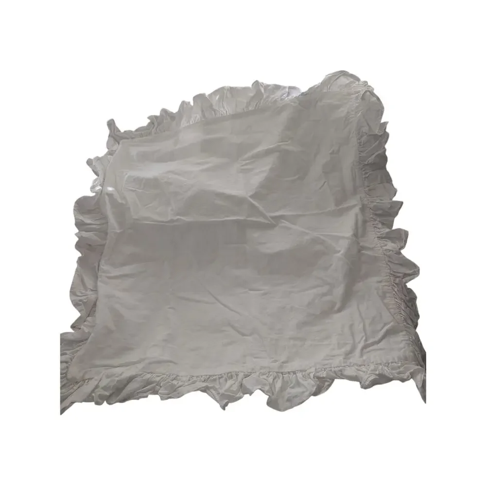 CUSTOM MADE EURO PILLOW SHAMS! 100% FINE COTTON, RUFFLED EDGES, ZIPPER CLOSURE!